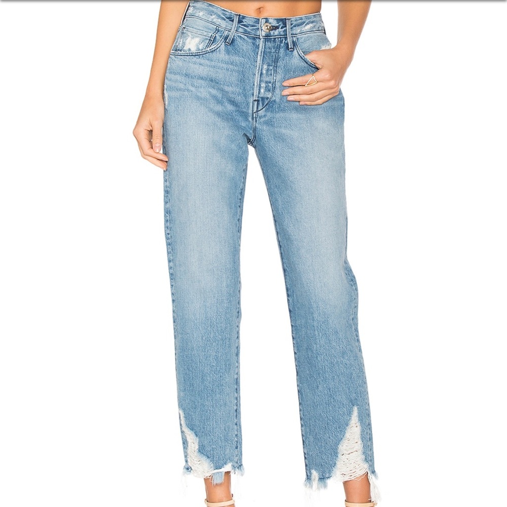 📣📣 3X1 Higher Ground Crop Distressed Jean Size 29 - Picture 2 of 7